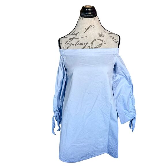 Tibi Blouse Sz 0 Off Shoulder Bohemian Boho Pastel Feminine Romantic Cottage - Picture 2 of 12